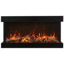 Amantii Tru-View XL XT 60" Three-Sided Electric Fireplace for Indoor or Outdoor Use