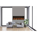 Amantii Tru-View XL XT 88" Three-Sided Electric Fireplace with 22" Glass Viewing Area