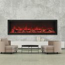 Amantii Panorama Deep Extra Tall 72 Inch Indoor Outdoor Electric Fireplace