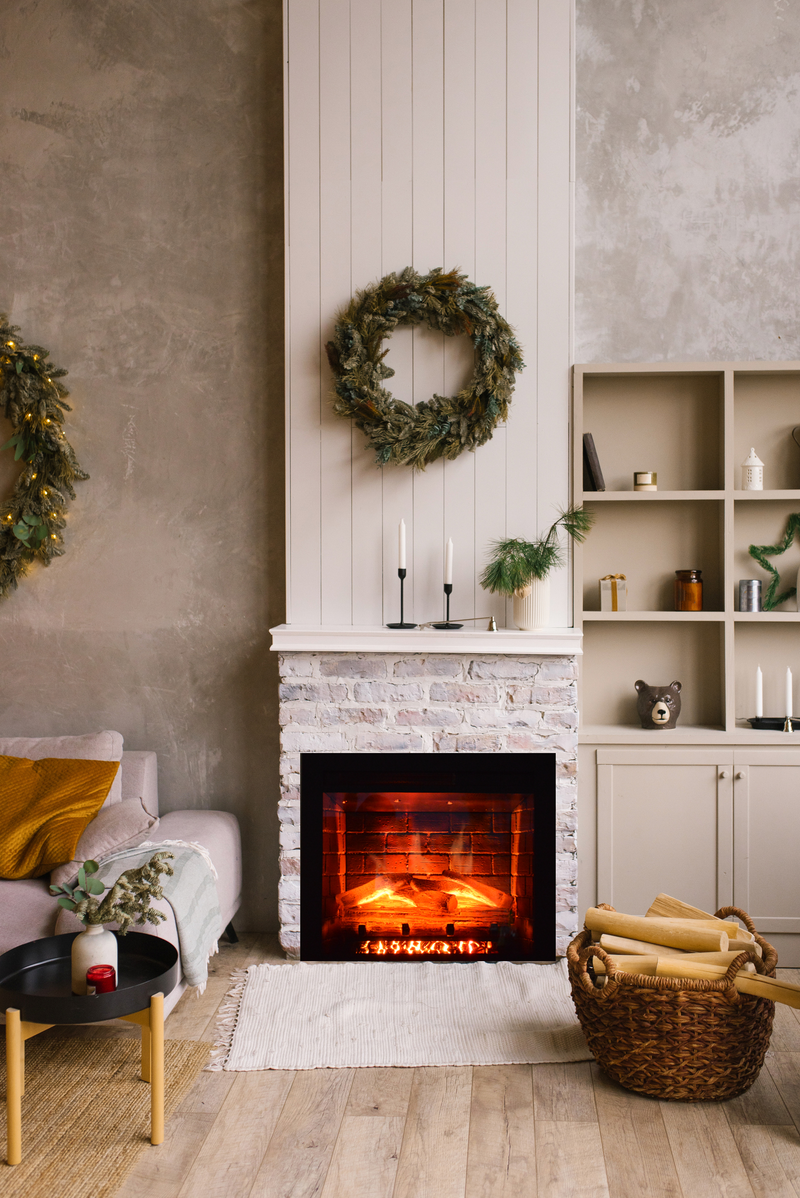 Amantii Fire & Ice Classic Edition 26" Electric Fireplace Insert with WiFi, LED Flame Effects & Built-In Installation