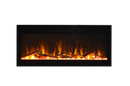 Amantii Fire & Ice Evolution 42" Linear Electric Fireplace with WiFi, Frameless Design & Multi-Color LED Flames