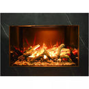 Amantii Signature Series Traditional 38" Built-in Electric Fireplace with Optimyst®, Integrated Bluetooth Audio & Oak Log Display