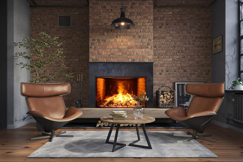 Amantii Signature Series Traditional 38" Built-in Electric Fireplace with Real Mist Flame, Bluetooth Audio, and Driftwood Media Kit