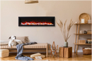 Amantii Symmetry Bespoke 34" Smart Built-In Electric Fireplace – Indoor/Outdoor with Audio, WiFi & LED Flame Display