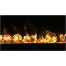 Amantii Symmetry Lumina 100" Smart Built-In Electric Fireplace – Indoor/Outdoor with LED Logset & Front Heat Vent