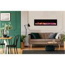 Amantii Symmetry Lumina 34" Indoor/Outdoor Smart Built-in Electric Fireplace with LED Logset