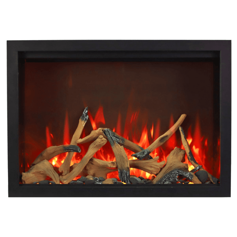 Amantii TRD Bespoke 38" Traditional Electric Fireplace Insert for Indoor/Outdoor Use