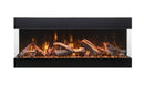 Amantii 75 Inch Tru View Bespoke Built-In Indoor / Outdoor 3 Sided Electric Fireplace