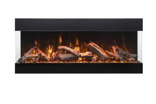 Tru View Bespoke Amantii - 75" Indoor Outdoor 3 Sided Electric Fireplace w/ WIFI & Bluetooth
