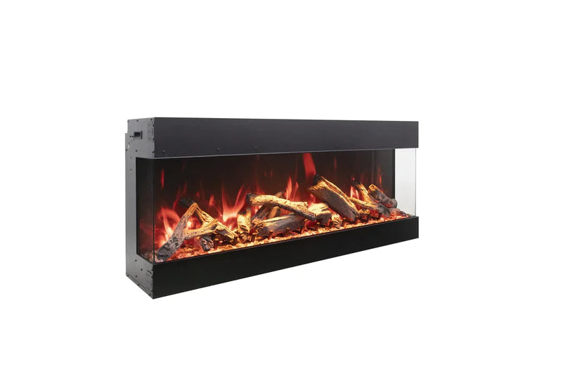 Amantii 65 Inch Tru View Bespoke Built-In Indoor / Outdoor 3 Sided Electric Fireplace