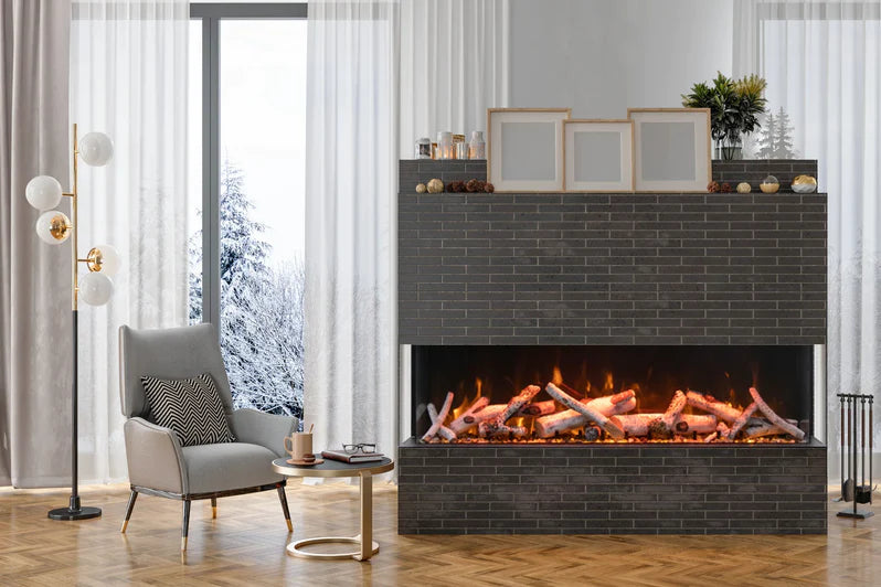 AMANTII TRV-65-BESPOKE 3-SIDED ELECTRIC FIREPLACE