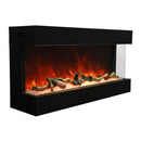 Amantii Tru-View XL Deep 50" Three-Sided Built-In Electric Fireplace for Indoor/Outdoor Use