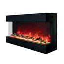 Amantii Tru-View XL Deep 50" Three-Sided Built-In Electric Fireplace for Indoor/Outdoor Use
