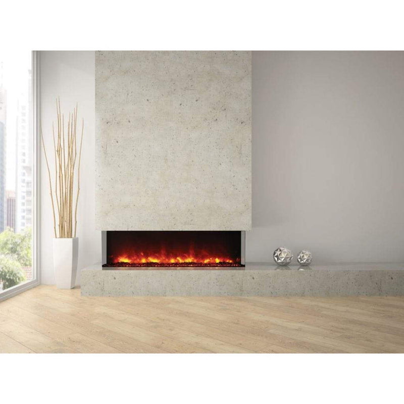 Amantii Tru-View XL Deep 60" Three-Sided Electric Fireplace for Indoor or Outdoor Installations