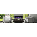 Amantii Tru-View XL Deep 72" Three-Sided Built-In Electric Fireplace with Multi-Color Flame and Ambient Canopy Lighting