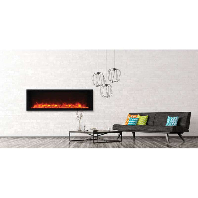 Amantii Panorama Extra Slim 50 Inch Smart Indoor or Outdoor Linear Electric Fireplace