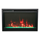 Amantii 26 inch Remii CLASSIC-SLIM-26 Steel Surround Classic Extra Slim Built In Electric Fireplace
