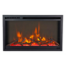 Amantii 26 inch Remii CLASSIC-SLIM-26 Steel Surround Classic Extra Slim Built In Electric Fireplace