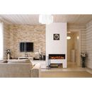 Remii 40-BAY-SLIM Indoor/Outdoor 40 inch 3 Sided Electric Fireplace