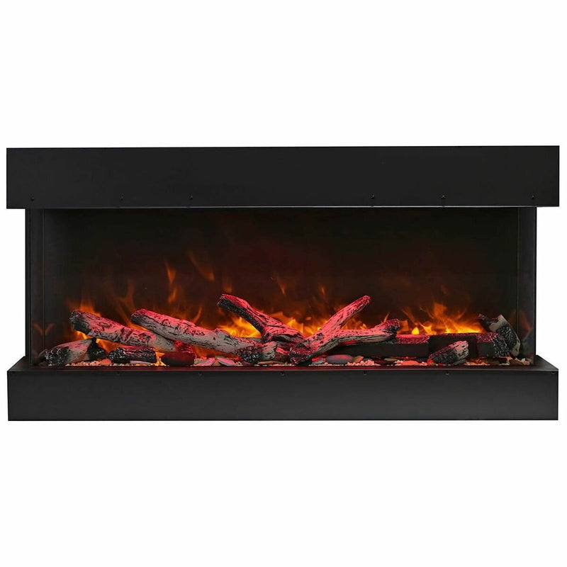 Amantii Remii 40" BAY-SLIM 3-Sided Glass Electric Fireplace