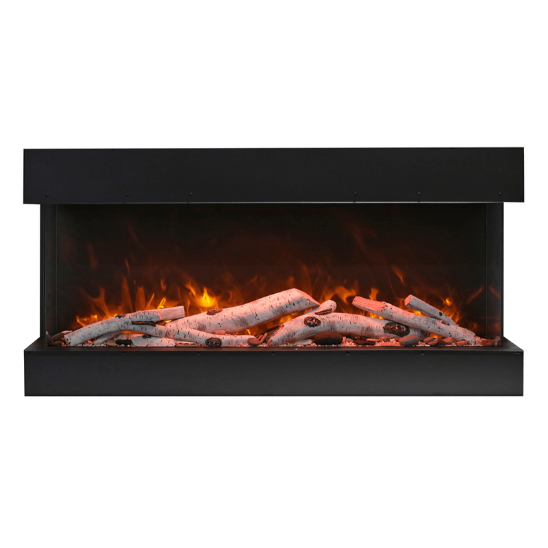 Amantii Remii 50" BAY-SLIM 3-Sided Glass Electric Fireplace