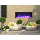 Remii 55 inch Steel Surround Deep Built-in linear Indoor Outdoor Electric Fireplace