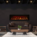 Remii 102765-XS Extra Slim 65 inch Built-in Indoor Outdoor Electric Fireplace