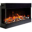 Remii 72-BAY-SLIM Indoor/Outdoor 72 inch 3 Sided Electric Fireplace