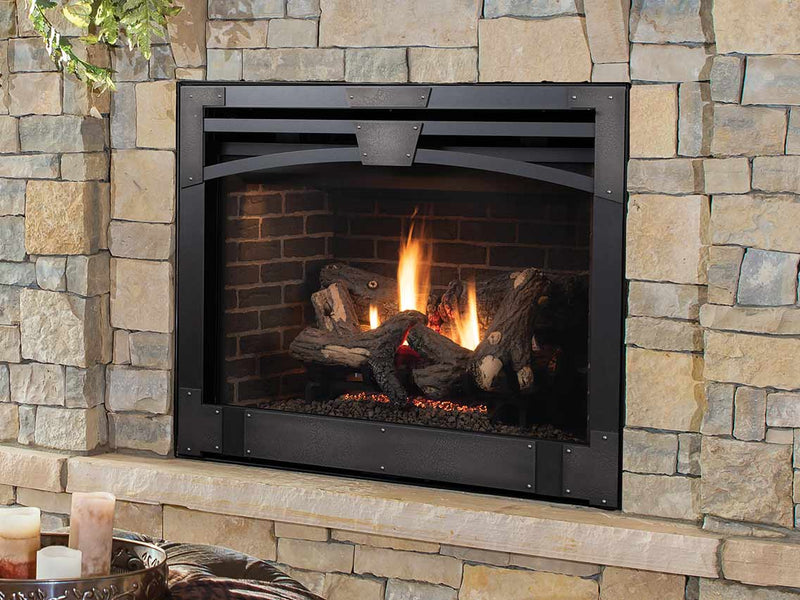 Astria Altair DLX - 45 inch Direct-Vent Gas Fireplace | Electronic Ignition, Top/Rear Combo