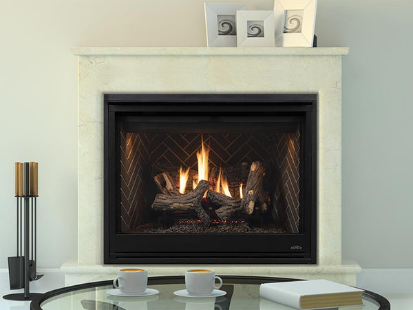 Astria Altair DLX - 45 inch Direct-Vent Gas Fireplace | Electronic Ignition, Top/Rear Combo