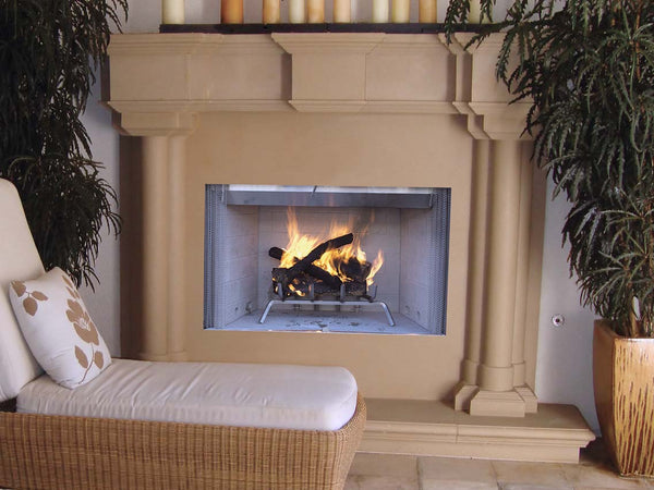 Astria Tuscan - 36 inch Outdoor Wood-Burning White Fireplace