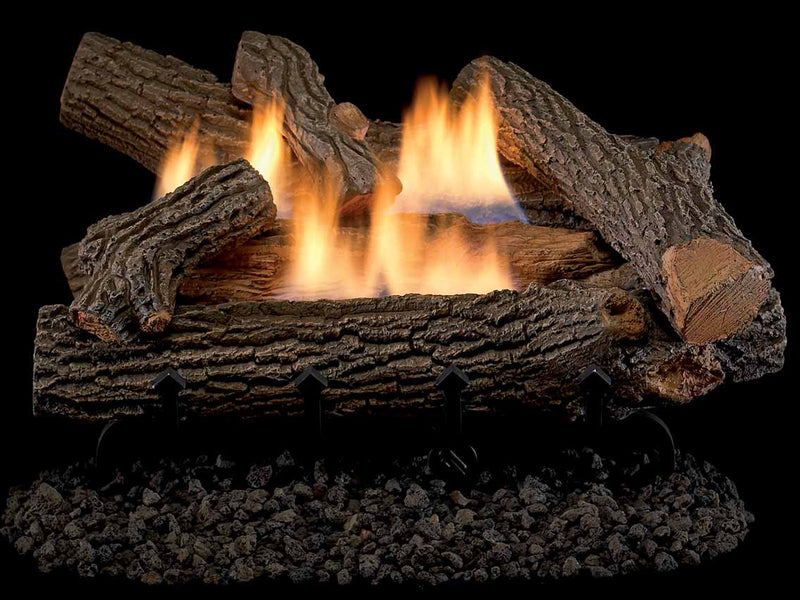 Monessen - Mountain Oak 24" Gas Log Set for Lumonessen Vent-Free Burner | MTNOK-24