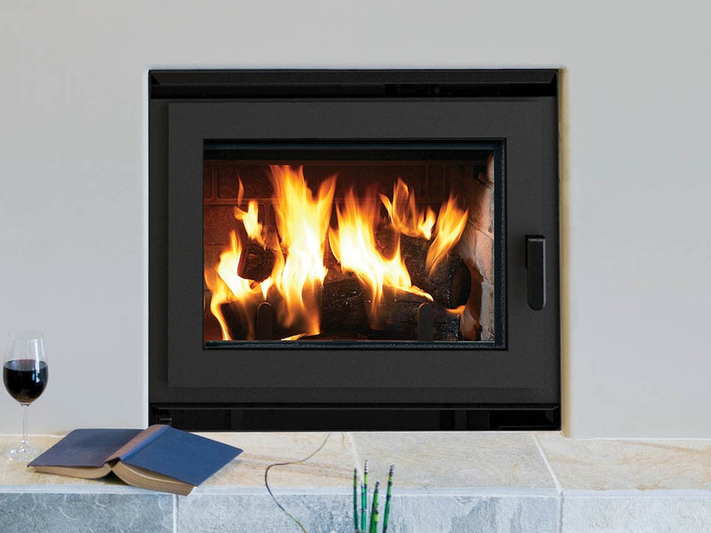 Astria Ladera - BIS EPA Certified Wood-Burning Fireplace, Front Open, Clean-Faced, Ladera EPA Wood Fp, White Stacked