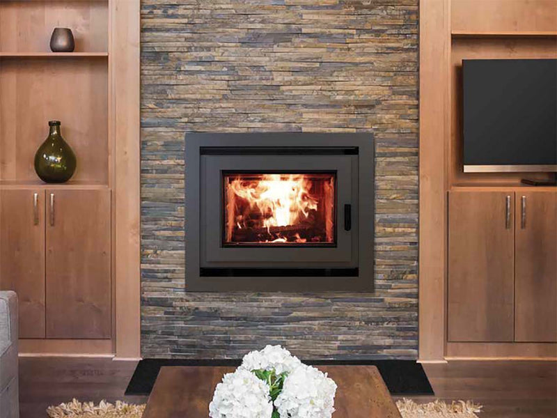 Astria Ladera - BIS EPA Certified Wood-Burning Fireplace, Front Open, Clean-Faced, Ladera EPA Wood Fp, White Stacked