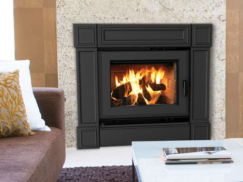 Astria Ladera - BIS EPA Certified Wood-Burning Fireplace, Front Open, Clean-Faced, Ladera EPA Wood Fp, White Stacked