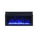 Amantii Panorama Extra Slim 30 Inch Smart Indoor or Outdoor Linear Electric Fireplace