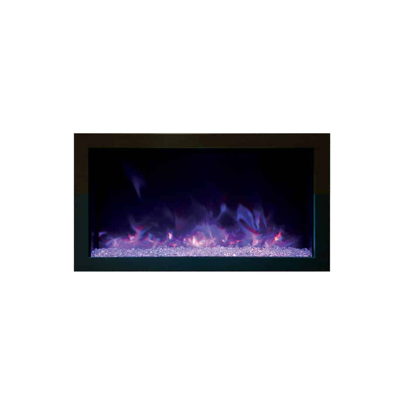 Amantii Panorama Extra Slim 40 Inch Smart Indoor or Outdoor Linear Electric Fireplace