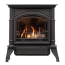 Breckwell BH23 26" Freestanding Black Cast Iron Natural Gas Stove with Proflame 2 and Logs