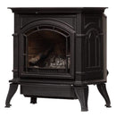 Breckwell BH32VF 31,000 BTU Propane Vent-Free Cast Iron Stove – 26" Black Freestanding Model with Logs