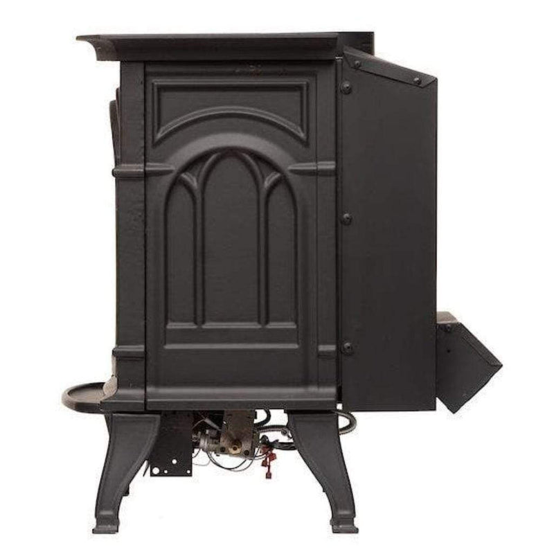 Breckwell BH32VF 31,000 BTU Propane Vent-Free Cast Iron Stove – 26" Black Freestanding Model with Logs