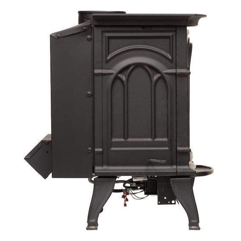 Breckwell BH32VF 31,000 BTU Propane Vent-Free Cast Iron Stove – 26" Black Freestanding Model with Logs
