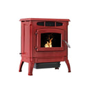 Breckwell 25" Classic Cast Iron 42,000 BTU Red Enamel Freestanding Pellet Stove with Ignitor