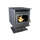 Breckwell Maverick 22" Black Freestanding Pellet Stove with 45 lb. Hopper and Auto Ignitor