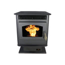 Breckwell Maverick 22" Black Freestanding Pellet Stove with 45 lb. Hopper and Auto Ignitor