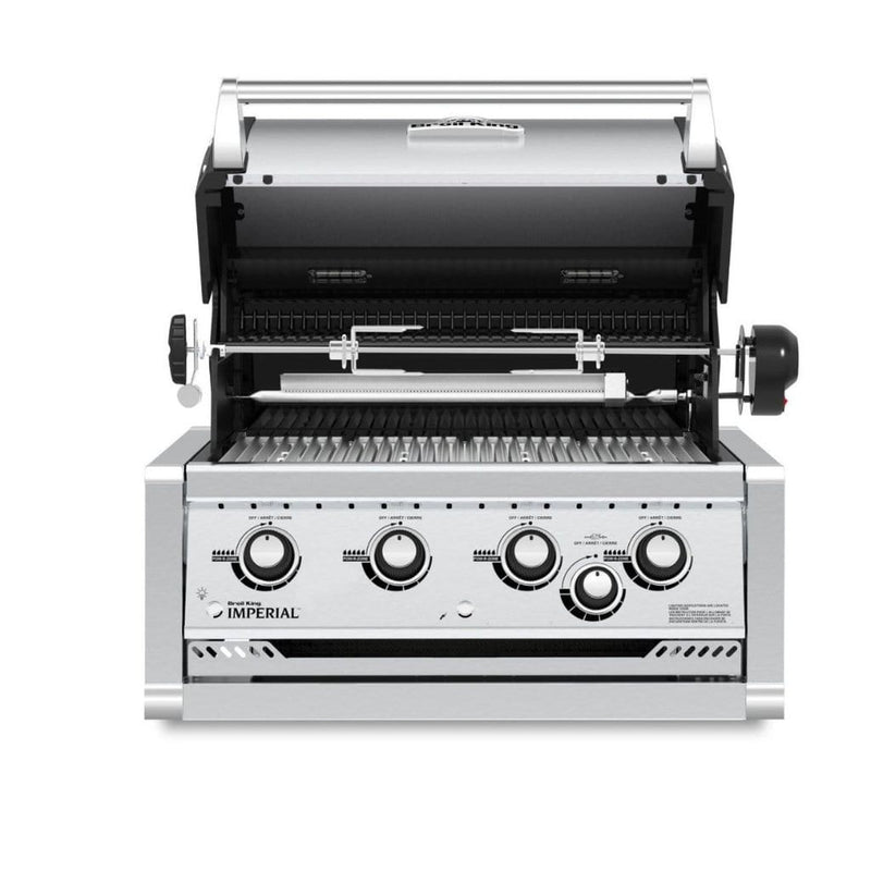 Broil King 31" Imperial S 470 Built-In 4-Burner Gas Grill with Rotisserie Kit & Rear Burner
