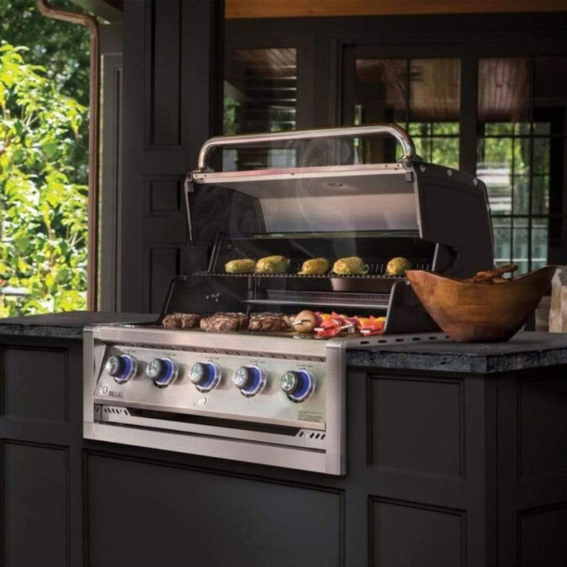 Broil King 37" Regal S 520 Built-In 5-Burner Gas Grill with Stainless Steel Finish