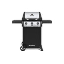 Broil King Gem 320 45" 3-Burner Black Gas Grill with Cast Iron Grids