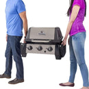 Broil King Porta-Chef 320 49" 3-Burner Portable Gas Grill with Drop-Down Shelves