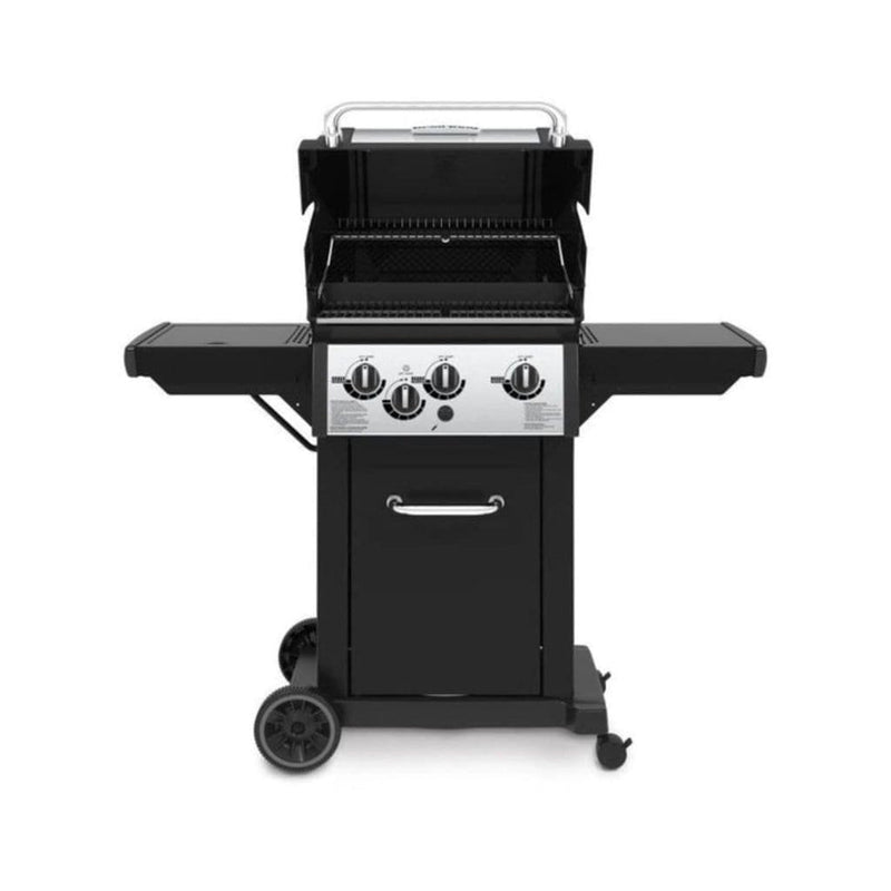 Broil King Monarch 340 51" Propane Gas Grill with Side Burner and Enclosed Cabinet Base