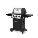 Broil King Monarch 340 51" Propane Gas Grill with Side Burner and Enclosed Cabinet Base